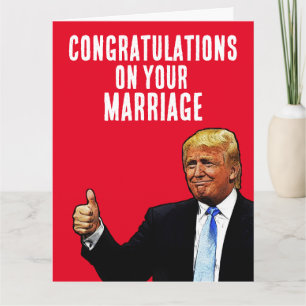 CARTÃO PLACA DE PARABÉNS DE CASAMENTO DE CASAMENTO DONALD
