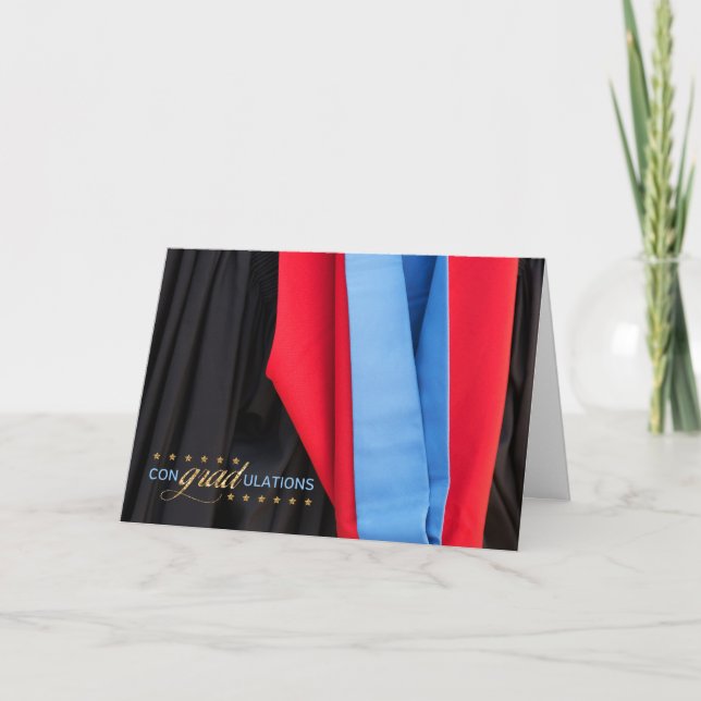 Cartão Placa de Parabéns de Graduação (Frente)