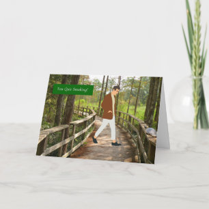 Cartão Placa de parabéns para Sair do Homem Fumante