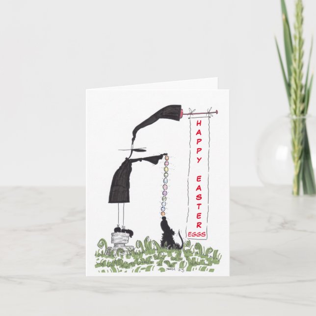 Cartão Placa de Páscoa de Ovos de Páscoa (Frente)
