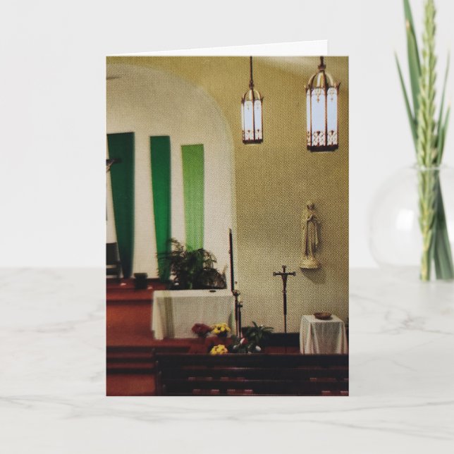 Cartão Placa de Páscoa "Faça isso na memória de mim" (Frente)