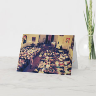 Cartão Placa de Páscoa "Iluminação da Vela do Pascal"