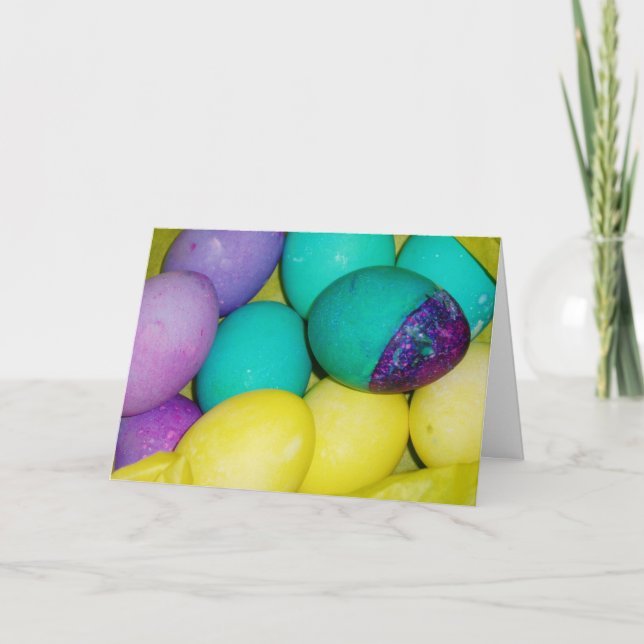 Cartão Placa de Páscoa "Ovos de Páscoa" (Frente)