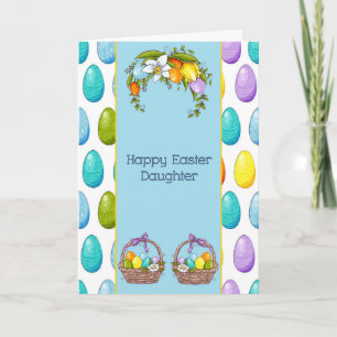 Cartão Placa de páscoa para Filha