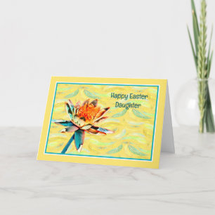 Cartão Placa de páscoa para Filha e Família