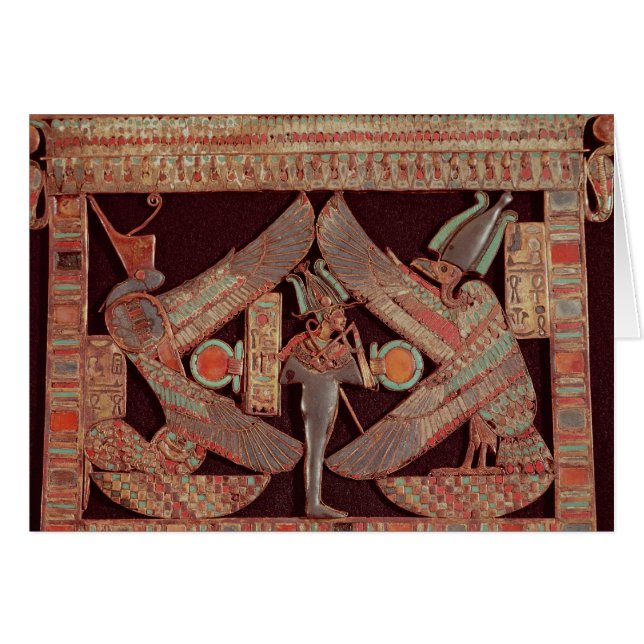 Cartão Placa de peito que descreve Osiris, deus de (Frente Horizontal)