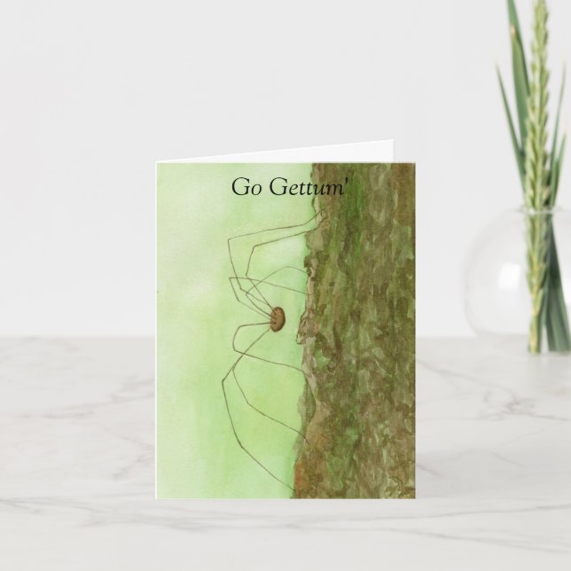 Cartão Placa de Pernas Longas do pai (Frente)