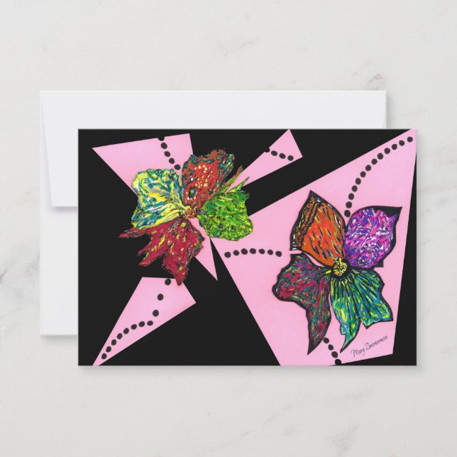 Cartão Placa de Posto "Petals in Motion" (Petais em movim (Frente)