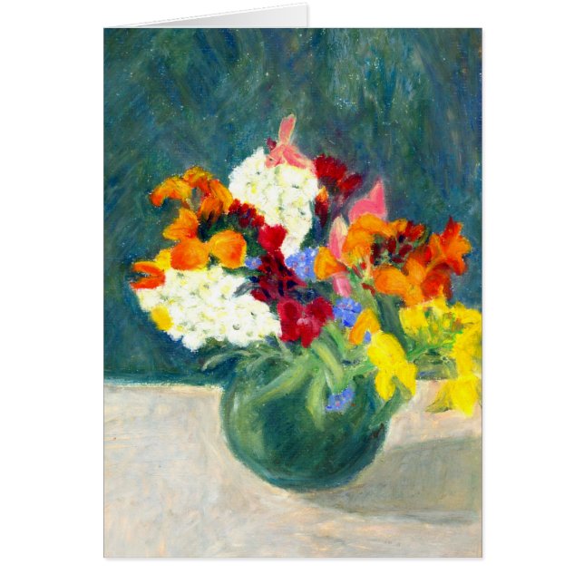 Cartão Placa de primavera Posy (Frente)