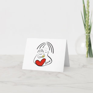 Cartão Placa de proteção do dia de as mães (Dentro de men