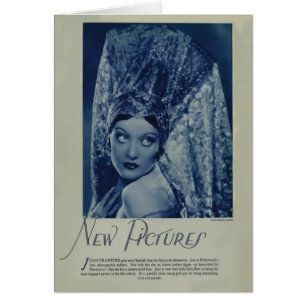 Cartão Placa de retrato de Joan Crawford 1928