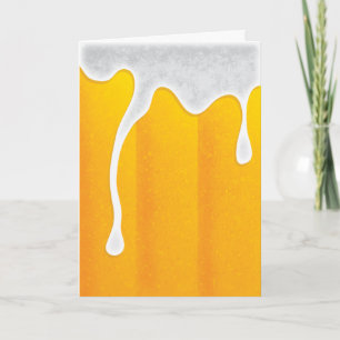 Cartão Placa de rua Feliz 21 - Caneca de cerveja de cerve