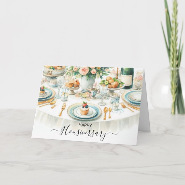 Cartão Placa de sala de jantar do Real Estate para o Feli (Frente)