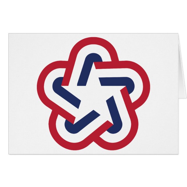 Cartão Placa de Saudação da Estrela Retroativa (Frente Horizontal)