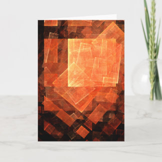 Cartão Placa de saudação de Abstrato-Arte da Janela