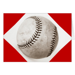 Cartão Placa de Saudação de Baseball