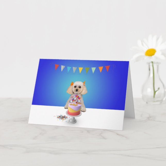 Cartão Placa de saudação de celebração - Dentro Vazio 5x7 (Planta pequena)