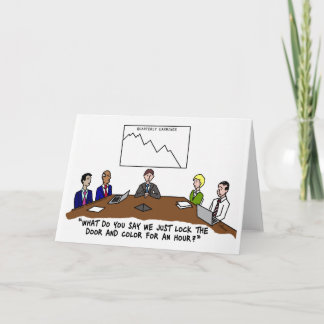 Cartão Placa de Saudação de Cor de Reunião na Mesa