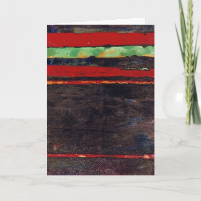 Cartão Placa de saudação de design abstrato "Zap" (Frente)