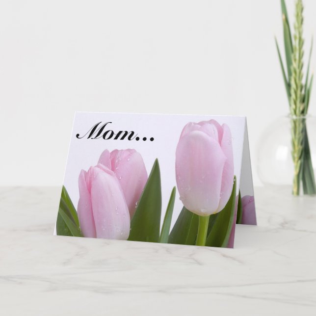 Cartão Placa de saudação de dia de as mães (Frente)
