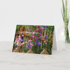Cartão Placa de saudação de dia de as mães