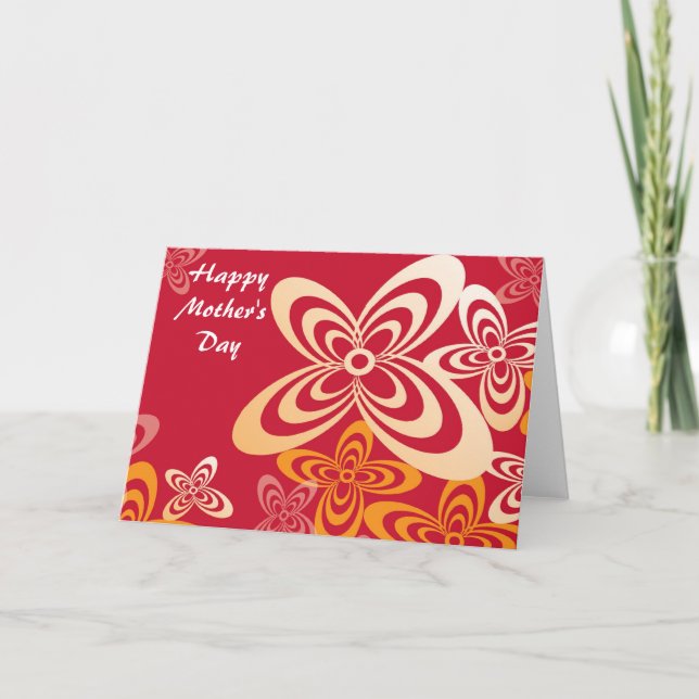 Cartão Placa de saudação de dia de as mães (Frente)