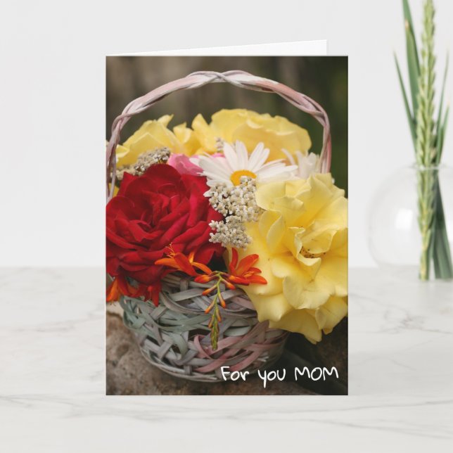 Cartão Placa de saudação de Dia de as mães feliz dobrada (Frente)