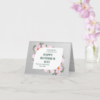 Cartão Placa de saudação de Dia de as mães feliz dobrada