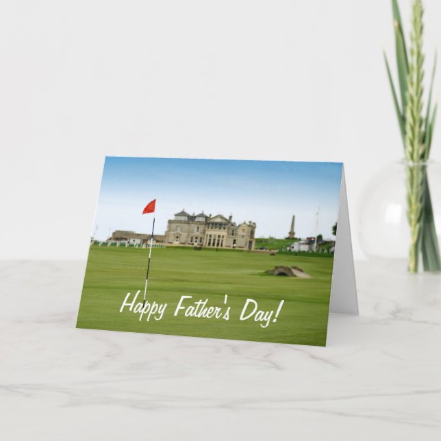 Cartão Placa de saudação de dia de os pais (Frente)