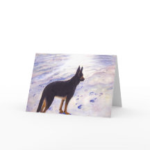 Placa de saudação de german shepherd