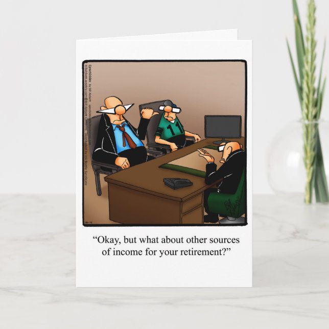 Cartão Placa de saudação de humor "Espectickles" (Frente)