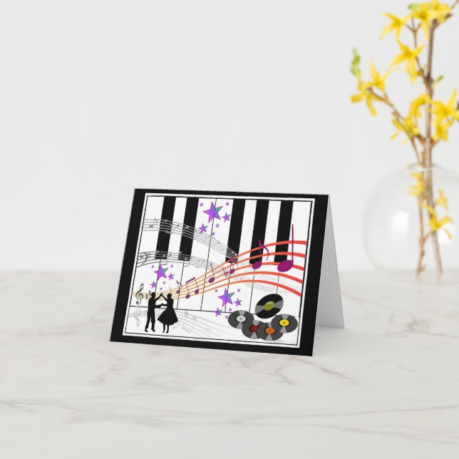 Cartão Placa de Saudação de Nostalgia do Salto Sock (Flor Amarela)