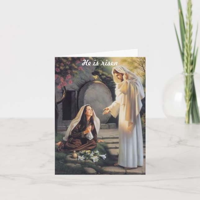 Cartão Placa de saudação de páscoa (Frente)