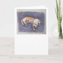 Cartão Placa de Saudação de Raça Mista Dobrada