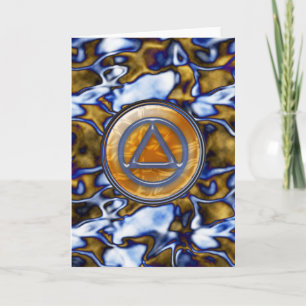 Cartão Placa de saudação de recuperação Sobriety