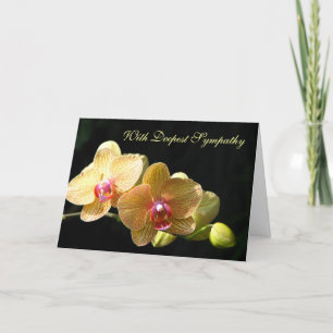 Cartão Placa de Saudação de Simpatia Orquídea