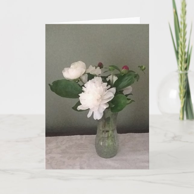 Cartão Placa de saudação de vazio (Frente)