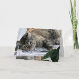 Cartão Placa de saudação de vazio