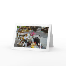 Placa de saudação de Vazio dobrada à tarde