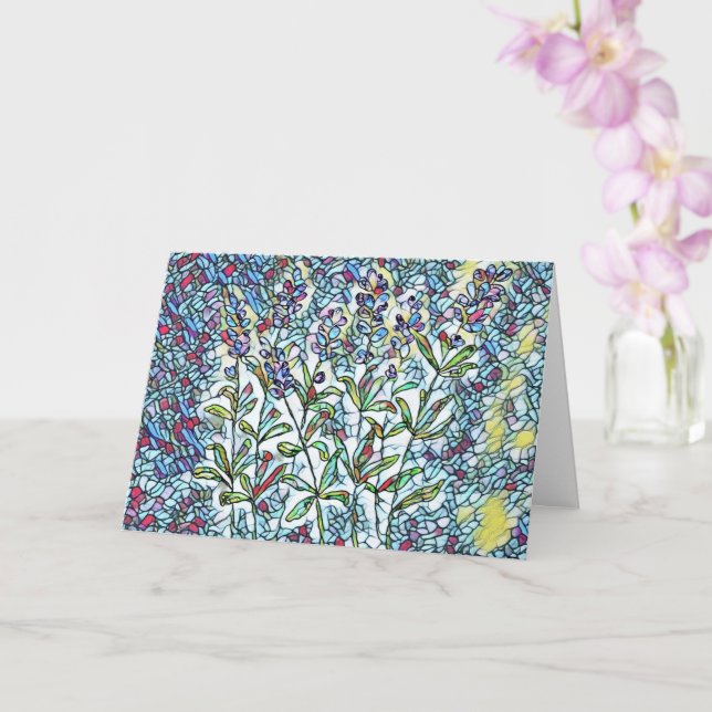 Cartão Placa de saudação de vazio - Lavanda SG (Orquídea)