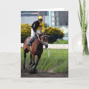 Cartão Placa de saudação de Vazio Racecavalo puro