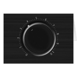 Cartão Placa de saudação do botão de volume