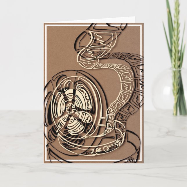 Cartão Placa de saudação do filme (Dentro de Vazio) (Frente)