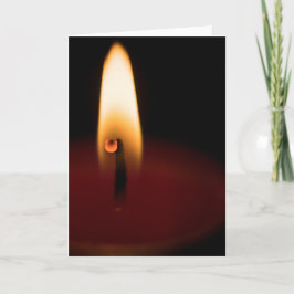 Cartão Placa de saudação do Vazio de chamas de velas