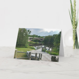 Cartão Placa de Saudação do Vazio Paint River Boardwalk