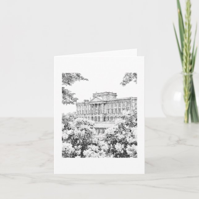 Cartão Placa de saudação dobrada, pequena, 4" x 5,6" (Frente)