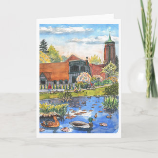 Cartão Placa de saudação dobrada, pequena, 4" x 5,6"