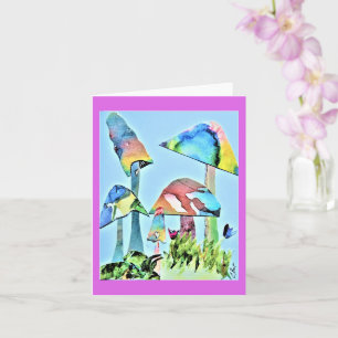 Cartão Placa de saudação dobrada, pequena, 4" x 5,6"