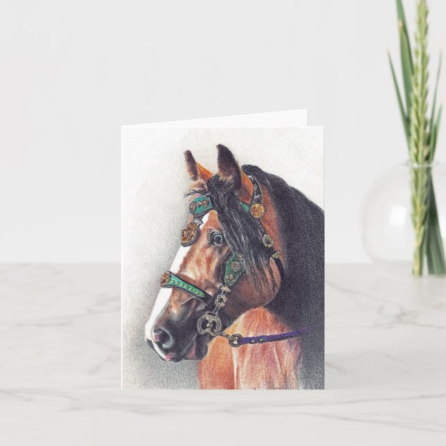 Cartão Placa de saudação dobrada, pequena, 4" x 5,6" (Frente)