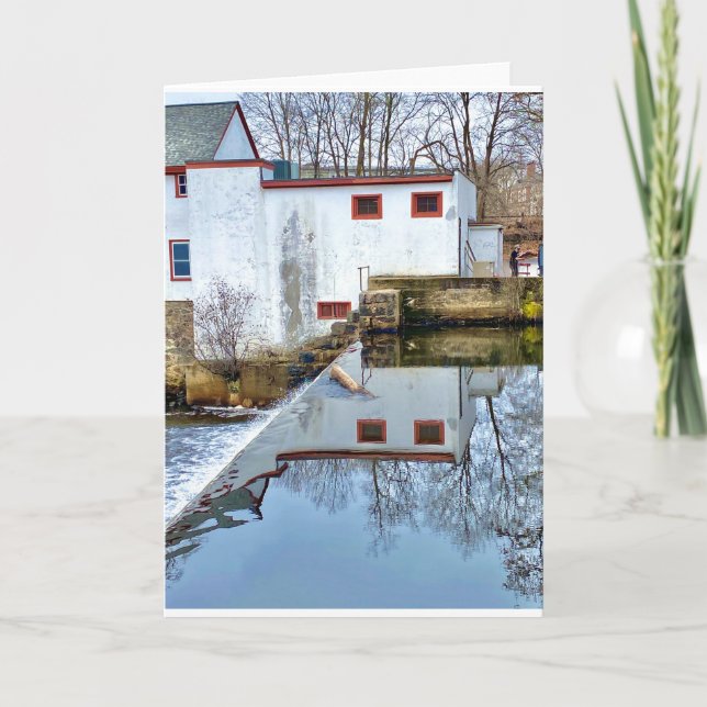 Cartão Placa de saudação dobrada, pequena, 4" x 5,6" (Frente)